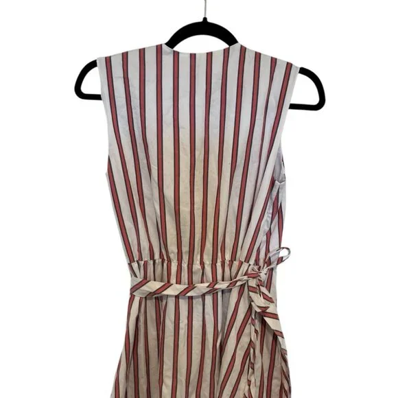 Draper James Stripe Faux Wrap Tank Dress Size 4 - Picture 10 of 10